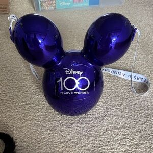Disney 100 Years of Wonder popcorn bucket Metallic Purple Mickey Ears